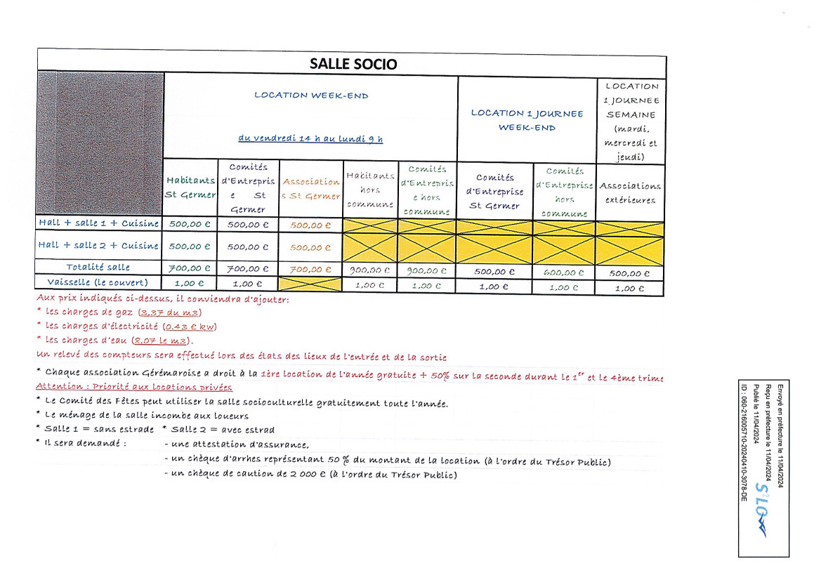 tarif communaux 5